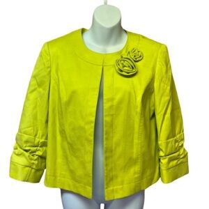 Anthracite Lime Green Women's Size 12 Jacket